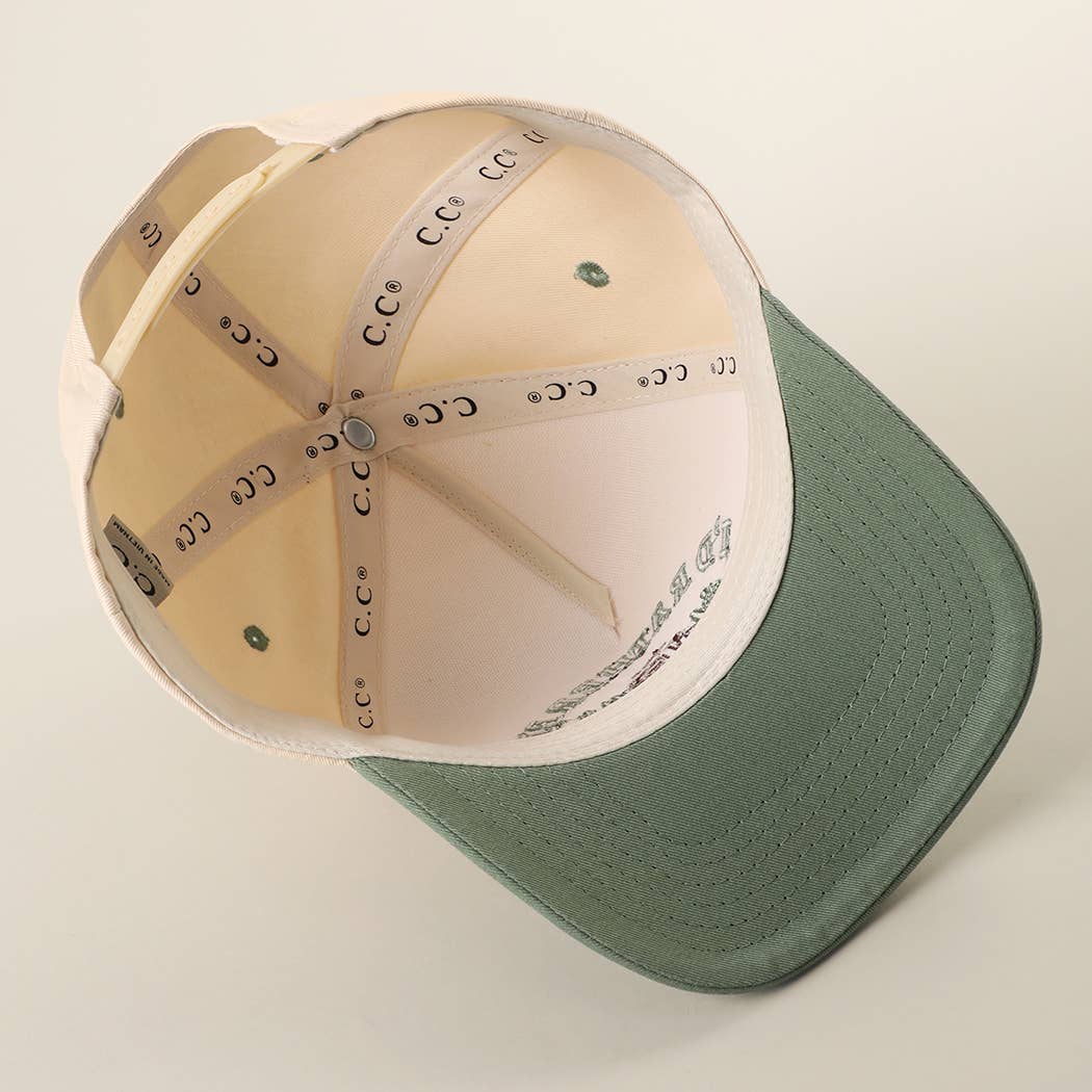 I'D RATHER BE CAMPING 3D Embroidered Two-Tone Trucker Hat