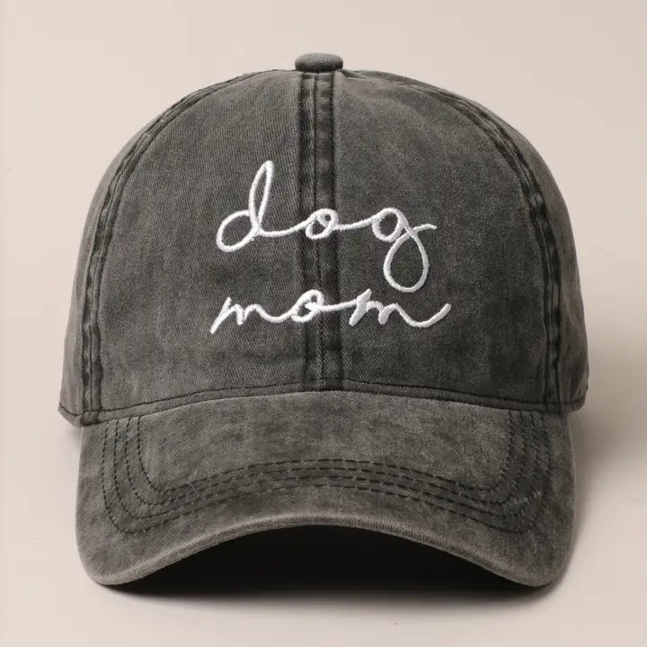 Dog Mom Embroidered Hat