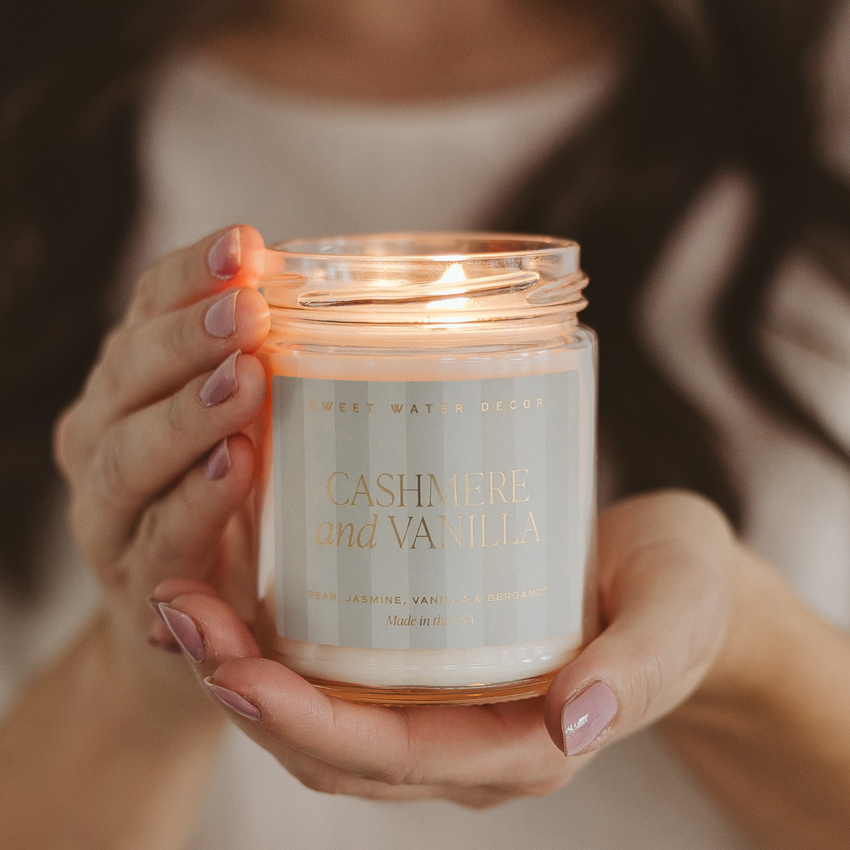Cashmere and Vanilla 9 oz Soy Candle - Home Decor & Gifts