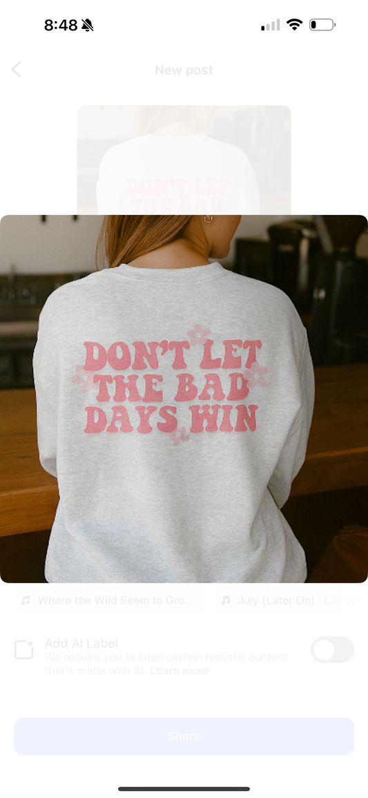Don’t let the bad days win