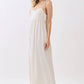 Solid Cami Midi Linen Blend Dress