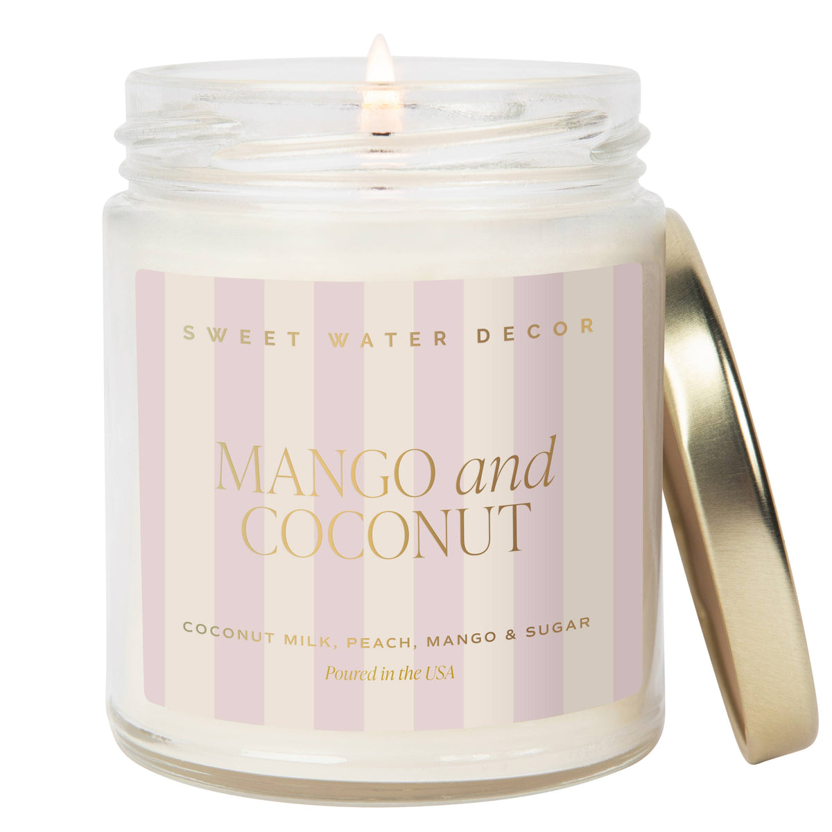 Mango and Coconut 9 oz Soy Candle - Home Decor & Gifts