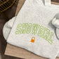 Showgirl Varsity Embroidered Crewneck