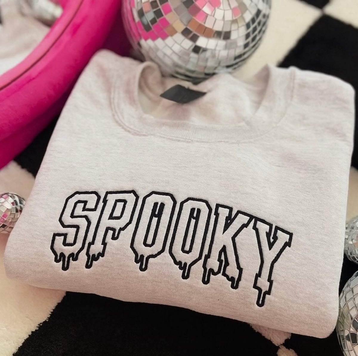 Spooky Embroidered Crewneck