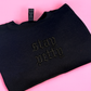 Stay Petty embroidered crew