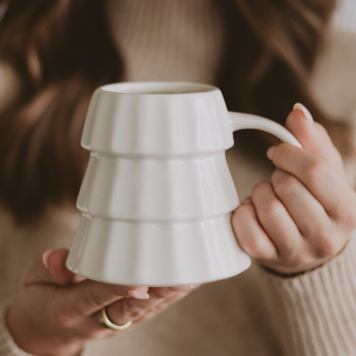 Cream Tree Coffee Mug
